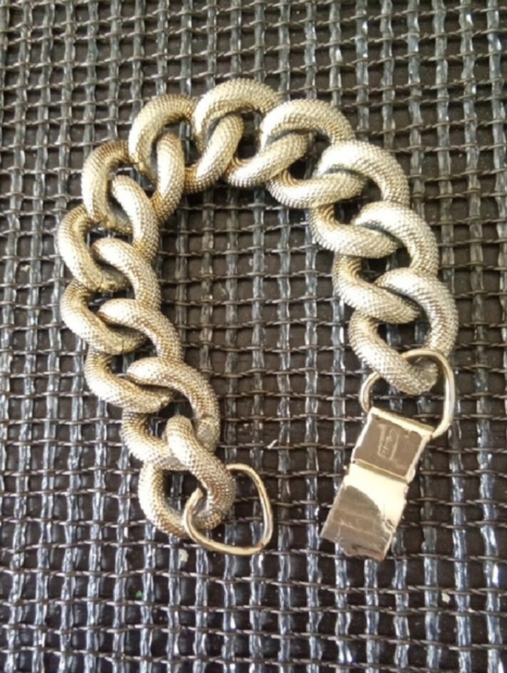 Lisner Cuban Link Gold-tone Bracelet S/M